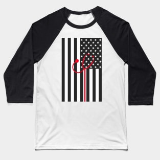 Copy of Thin White Line, Emergency Rescue EMS and EMT Gifts Baseball T-Shirt